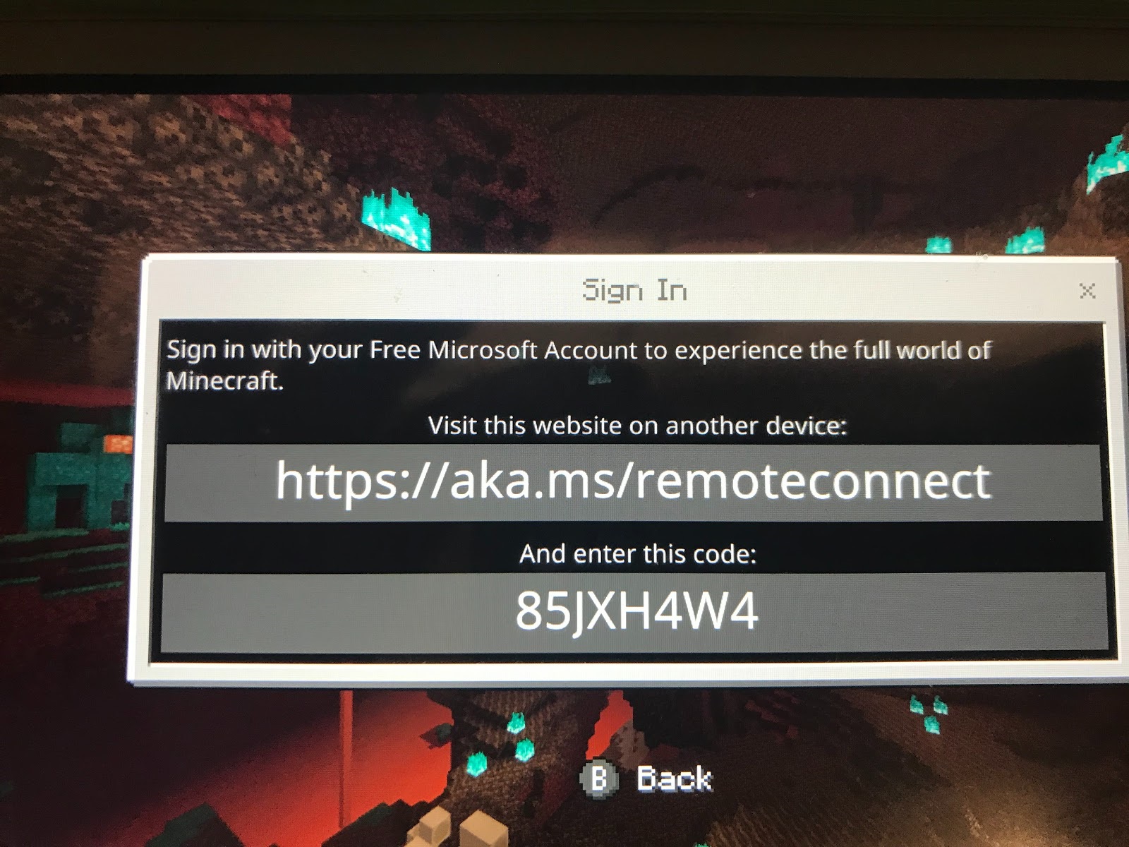 Minecraft on Nintendo switch family account - Microsoft Community