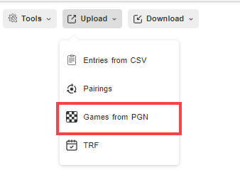 Import / Export PGN File