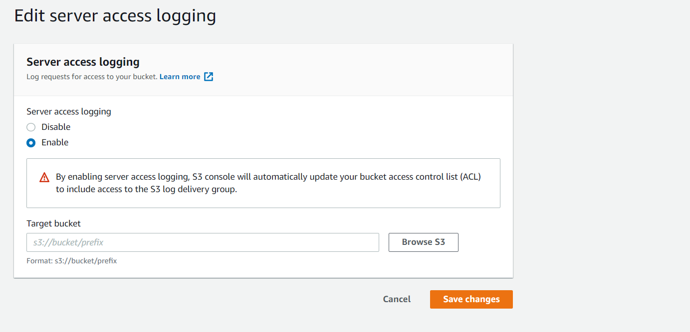 StackZone Help Center AWS Config Rule S3 Bucket Logging Enabled